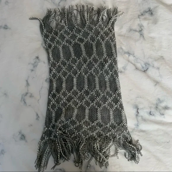 Grey Knit Infinity Scarf - Picture 1 of 2
